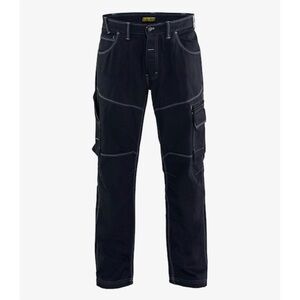 Blåkläder 100% Cotton Workwear Trouser Black Cargo Double-Knee Pocket 38x30 NWOT